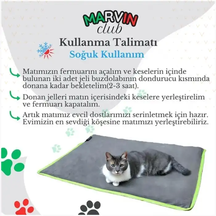 Soğuk Sıcak Kullanılabilen İklimlendirme Matı 60x40cm