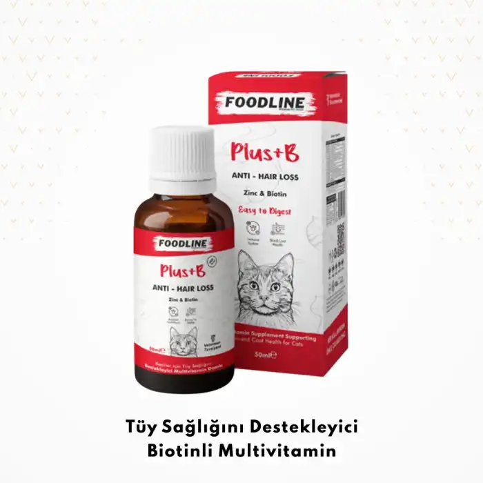 Foodline Kediler için Plus +B Damla 50ml