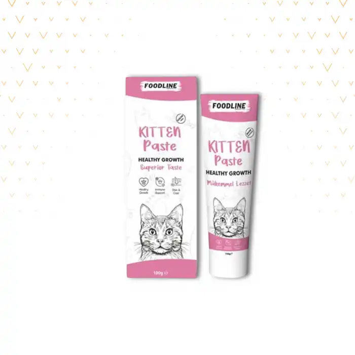 Foodline Kitten Malt Macun 100gr | Yavru ve Anne Kediler İçin Bağışıklık Sistemi Destekleyici