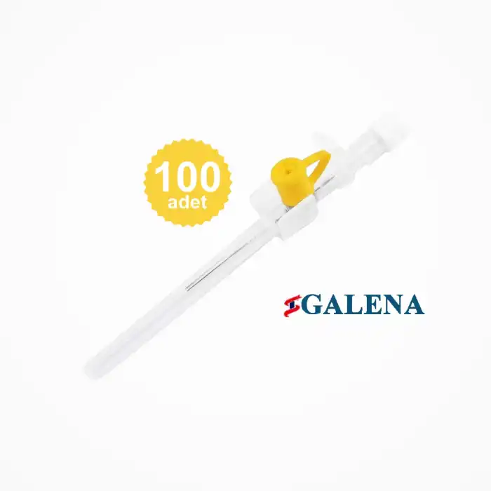 Galena Branül (İntraket) Sarı 24G 100 lü Kutu