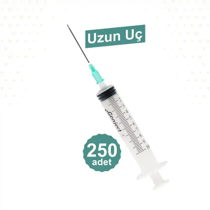 Genject 10 ml (Contalı) 3P Yeşil Uçlu Enjektör 250li Kutu