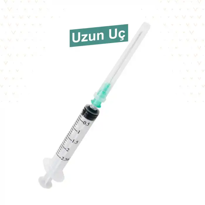 Genject 2ml (Contalı) 3P Uzun Yeşil Uçlu Enjektör 250li Kutu