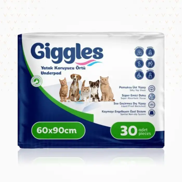 Giggles Yatak Koruyucu 60x90cm - 30lu Paket