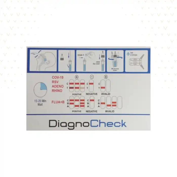 İnfuenza - Sars - Covid - RSV Test Kiti - 1 Adet Kit Seti