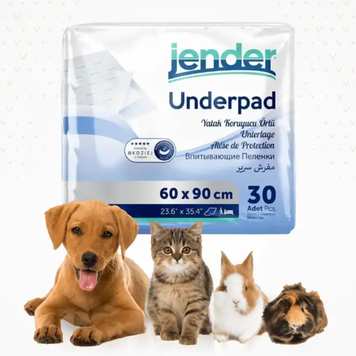 Jender Kedi Köpek Çiş Tuvalet Pedi 60cmx90cm 30lu Paket
