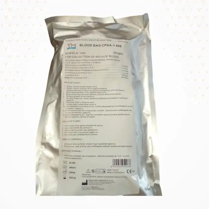 Kan Torbası Tekli Çıkış 5li Paket