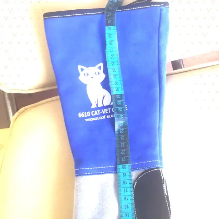 Kedi Tutma-Yakalama Eldiveni (Koruma Veteriner Eldiveni) - Mavi