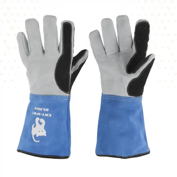 Kedi Tutma-Yakalama Eldiveni (Koruma Veteriner Eldiveni) - Mavi