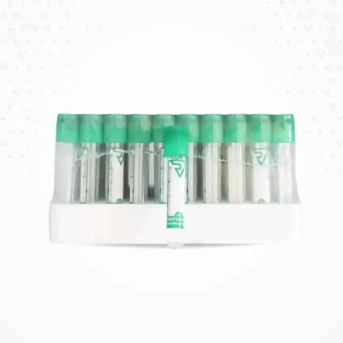 Lityum Heparinli Tüp 2 ML Yeşil Kapak 100lü Paket