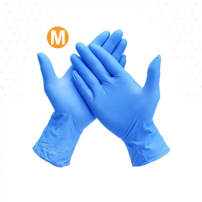 Mavi Nitril Eldiven Pudrasız Medium (M) 100lü Kutu