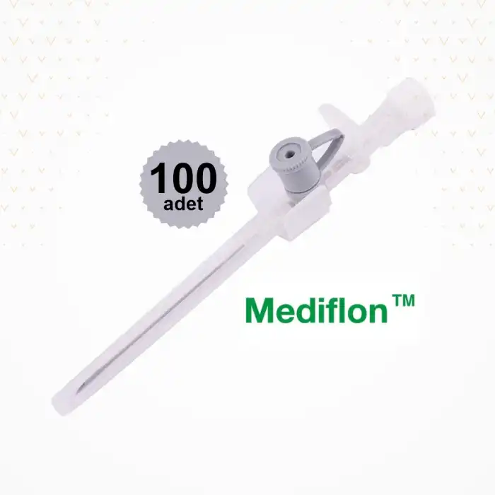 Mediflon Branül (İntraket) Gri 16G 100lü Kutu