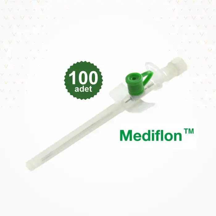 Mediflon Branül (İntraket) Yeşil 18G 100lü Kutu