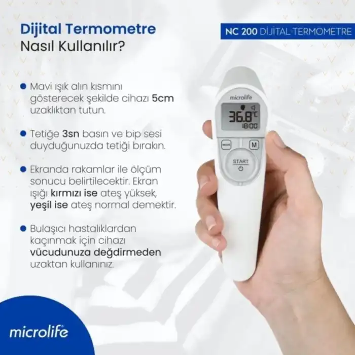Microlife Alından Temassız Ateş Ölçer NC 200
