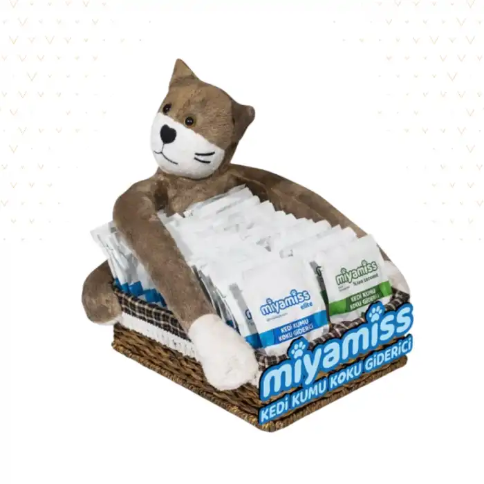 Miyamiss Kedi Kumu Koku Giderici Coconut 125 Adet + Elite Adet 35gr (STAND HEDİYELİ)