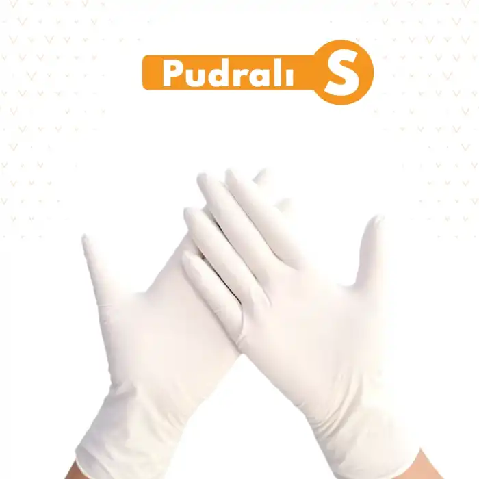 Pudralı Lateks Muayene Eldiven Small (S)