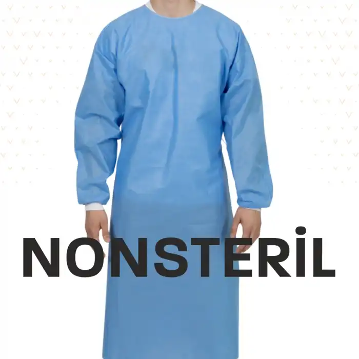 Nonsteril Cerrahi Önlük Tek Kullanımlık - Uzun Kol