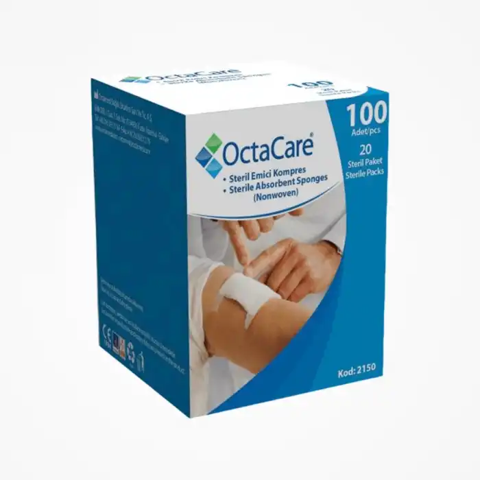 Octacare Gaz Kompres Steril 7,5cm x 7,5cm 100lü Kutu