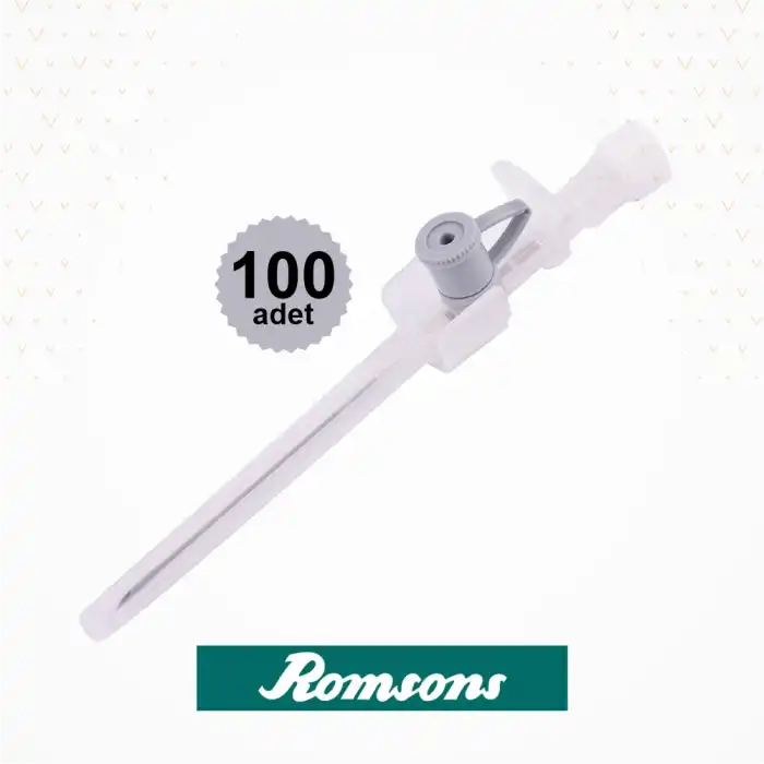 Romsons Branül (İntraket) Gri 16G 100lü Kutu