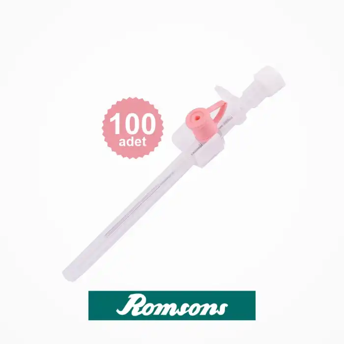 Romsons Branül (intraket) Pembe 20G 100lü Kutu