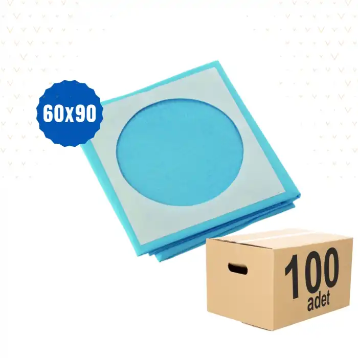 Steril Cerrahi Delikli Serviyet Örtüsü 60x90cm - 100 Adet