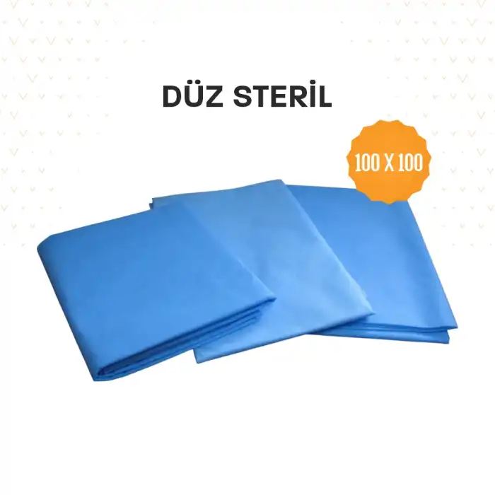 Steril Düz Örtü 100x100