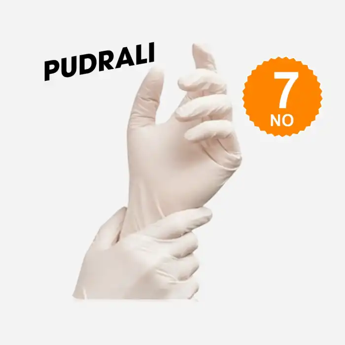 Steril Eldiven Pudralı No: 7 - 1 Çift