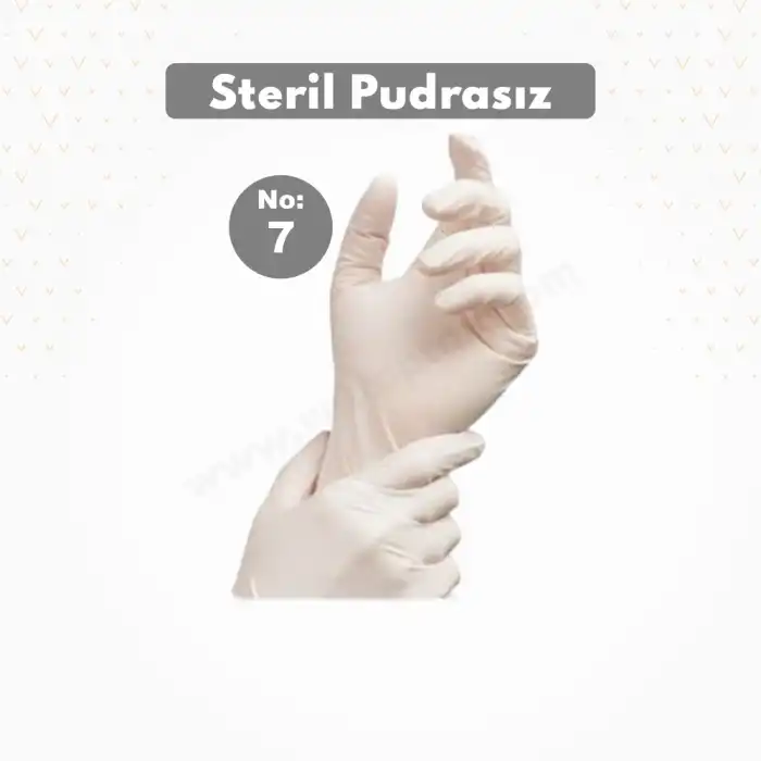 Steril Eldiven Pudrasız No: 7- 1 Çift