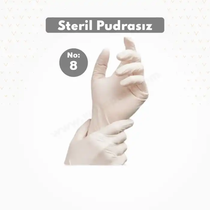 Steril Eldiven Pudrasız No: 8- 1 Çift