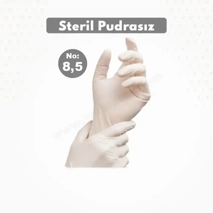 Steril Eldiven Pudrasız No: 8,5- 1 Çift