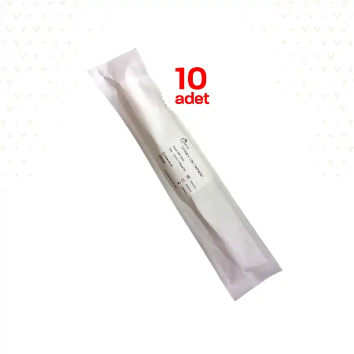Steril Kedi İdrar Sondası 1.3 130mm 4FG Mandrenli 10lu Kutu