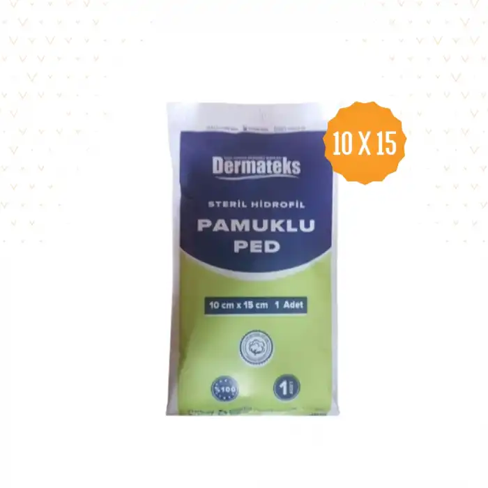 Steril Pamuklu Ped 10cm x 15cm