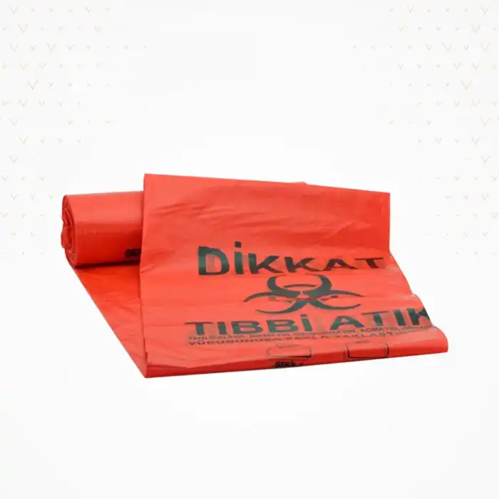 Tıbbı Atık Poşeti Büyük Boy 80x110cm - Rulo