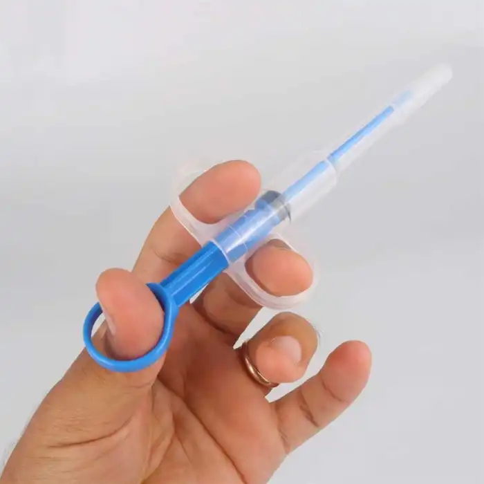 Tules Besleme ve Hap Yutturma Enjektörü Plastik (Çift Başlıklı)