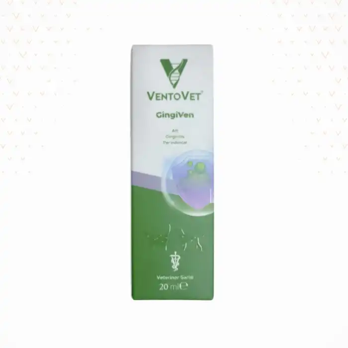 Ventovet GingiVen Kedi ve Köpekler için Ozonlanmış Zeytinyağı 20ml (Ağız ve Diş Sağlığı Destekleyici)