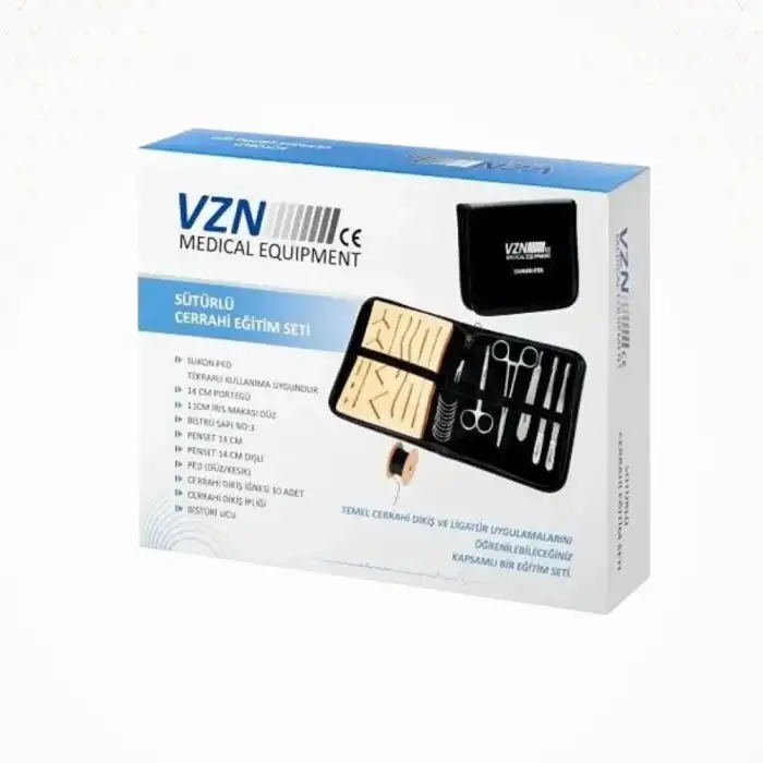 VZN 9 Parça Sütürlü Cerrahi Eğitim Seti (Çantalı Hediyeli)