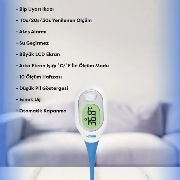 VZN Dijital Esnek Uçlu Ateş Ölçer - DMT-4760