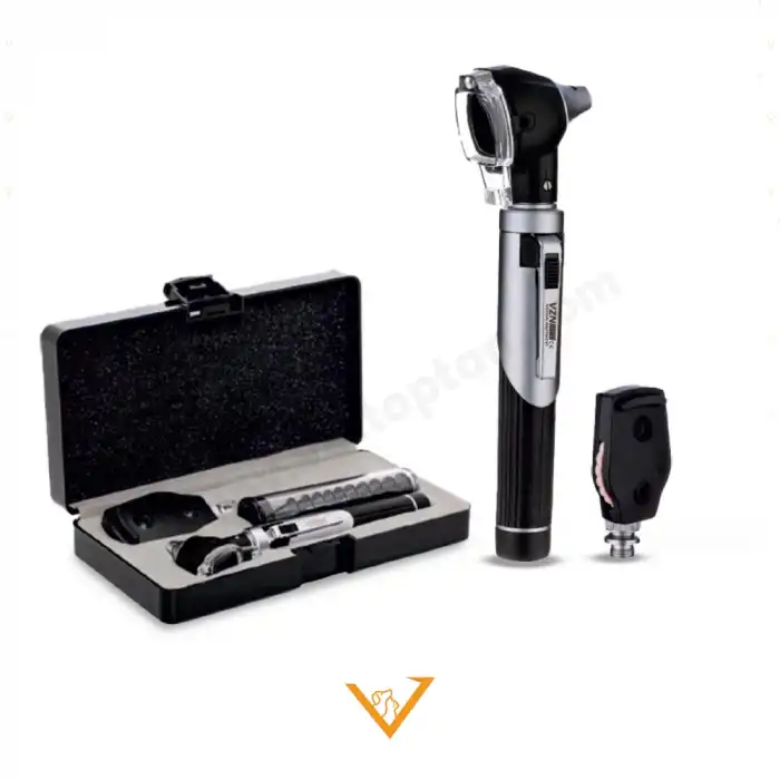 VZN Otoskop Oftalmaskop Fiber Optik Profesyonel Klinik Model Set CES-E10