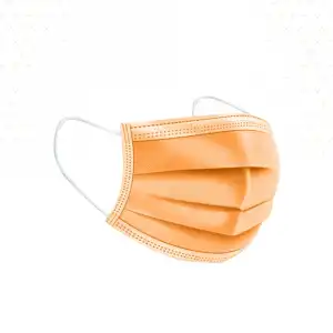 3 Katlı Cerrahi Maske Turuncu 50li Kutu