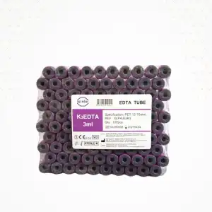 Vakumlu K3 Edtalı Tüp 3 ML (Mor Kapak) 100lü Paket