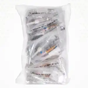 Sayberk Serum Seti (İnfüzyon Seti) Kilitsiz (Luer Slip) Pembe Uçlu 25li Paket