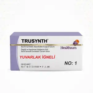 Trusynth PGA Sütür 75cm YUVARLAK (Emilebilir) 12li Kutu No: 1