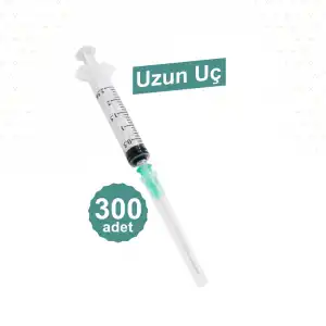 Ayset 2ml (Contalı) 3P Uzun Yeşil Uçlu Enjektör 300lü Kutu
