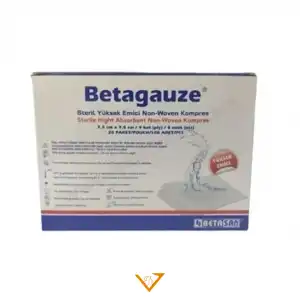 Betagauze 7,5x7,5 Steril 5li 100lü Nonwoven Spanç