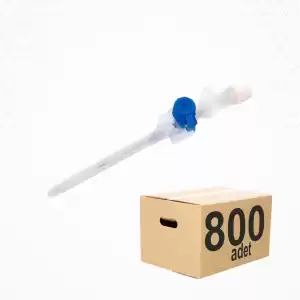 Bıçakcılar Branül (intraket) Mavi (22G) 800lü Koli (80adet x 10 kutu)