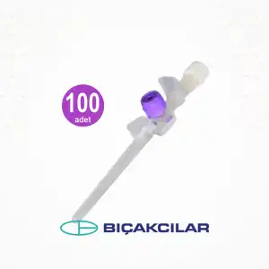 Bıçakcılar Branül (İntraket) Mor (26G) 100lü Kutu