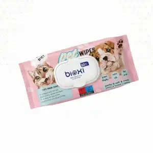 Bioxi Pet Wipes (Günlük Temizlik Islak Mendil) Kapaklı -  60lı Paket