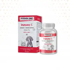 Foodline Immune +C 75 Tablet | Kedi ve Köpekler için Bağışıklık Sistemini Destekleyici