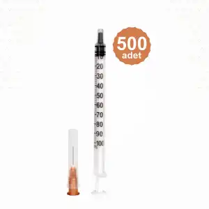 Genject 1 ml (Contalı) 26G İnsülin Enjektörü 500lü Kutu