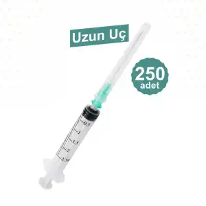 Genject 2ml (Contalı) 3P Uzun Yeşil Uçlu Enjektör 250li Kutu