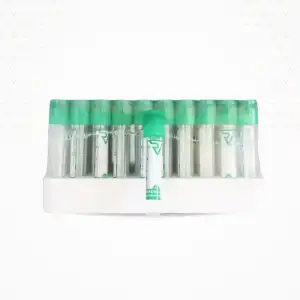 Lityum Heparinli Tüp 2 ML Yeşil Kapak 100lü Paket